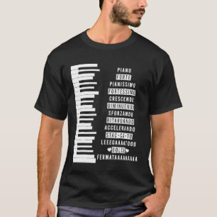 Camiseta Músicos de Teoria de Música Piano 1