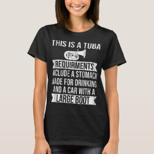 Camiseta Músicos de Tuba Instrumento Musical Jogadores de 