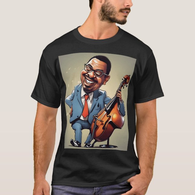 Camiseta músicos do jazz (Frente)