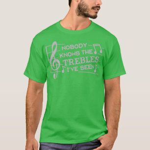 Camiseta Músicos engraçados Treble Piada Professores de Mús
