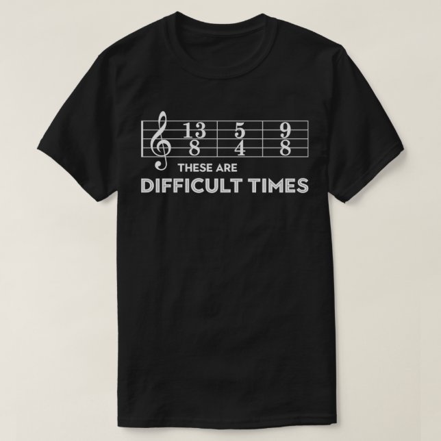 Camiseta Músicos São Tempos Difíceis (Frente do Design)
