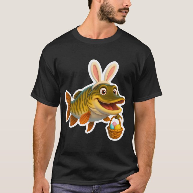 Camiseta Muskellunge Tigre da Páscoa (Frente)