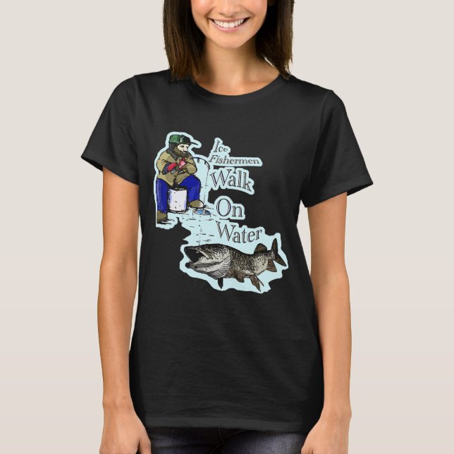 Camiseta Muskie de pesca no gelo (Frente)