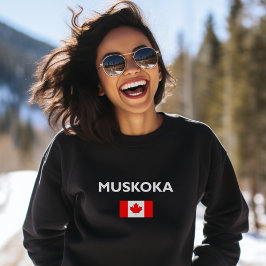 Camiseta Muskoka Canadá Flag Dark Color