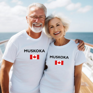 Camiseta Muskoka Canadá Flag Light-Color
