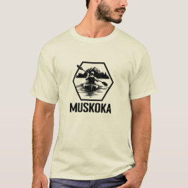 Camiseta Muskoka Ontario Kayaker - Camisa-T básica masculin