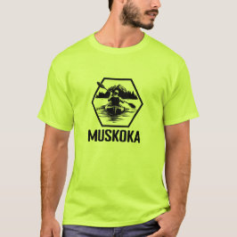 Camiseta Muskoka Ontario Kayaker - Camisa-T básica masculin