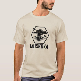 Camiseta Muskoka Ontario Kayaker - Camisa-T básica masculin