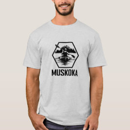 Camiseta Muskoka Ontario Kayaker - Camisa-T básica masculin