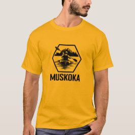 Camiseta Muskoka Ontario Kayaker - Camisa-T básica masculin
