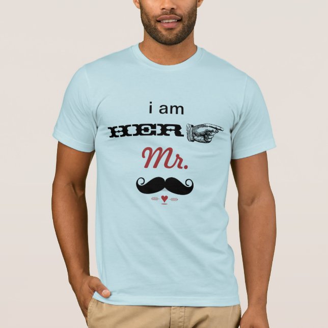 Camiseta MUSTACHE Eu sou o seu Sr. Photo Props (Frente)