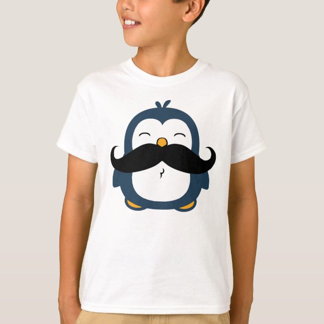 Camiseta Mustache Penguin (Frente)