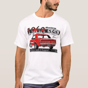 Camiseta Mustang 1968 de GTCS - o dobro tomou partido
