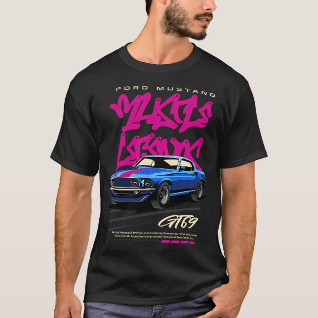 Camiseta Mustang 1969 Gt (Frente)