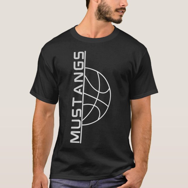 Camiseta Mustangs (basquete) (Frente)