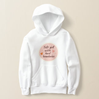 Camiseta Muted blush and warm oat quotes AI art kid hoodie