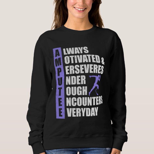 Camiseta Mutilado Sempre Motivado Persevera (Frente)