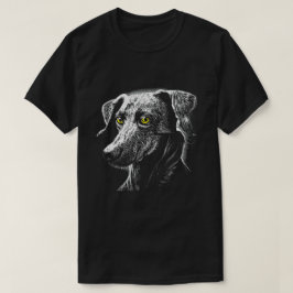 Camiseta Mutt Scratchboard Olhos Verdes