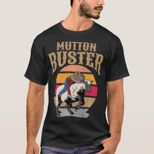 Camiseta Mutton Busting Youth Rodeo Ovino Evento Anidente