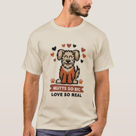 Camiseta Mutts So Big, Love So Real, Sweet Dog Lover Gift