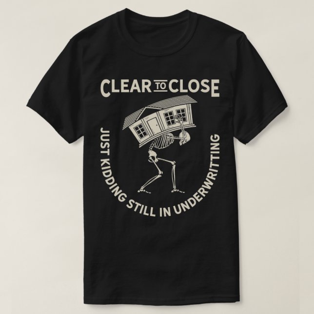 Camiseta mutuante de empréstimos dá ao corretor hipotecário (Frente do Design)