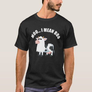Camiseta Muu quero dizer boo vaca halloween