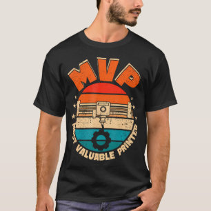 Camiseta Mvp Impressora Mais Valiosa Homens Engraçados Impr