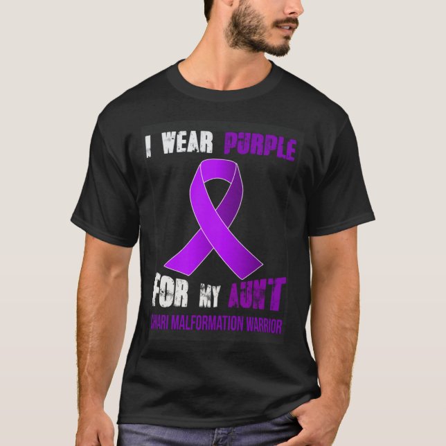 CAMISETA MY AUNT  MY CHIARI MALFORMATION WARRIOR (Frente)