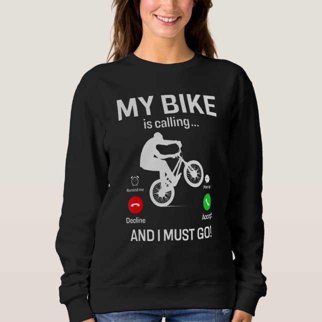 Camiseta My Bike Is Calling and I Must Go Funny Freestyle B (Frente)