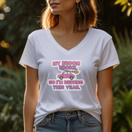 Camiseta My Broom Broke Funny Witch Quote | Halloween Humor