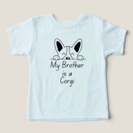 Camiseta 'My Brother is a Corgi' Playful Dog Loving Family