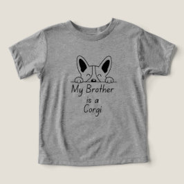 Camiseta 'My Brother is a Corgi' Playful Dog Loving Family