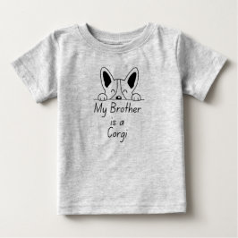 Camiseta 'My Brother is a Corgi' Playful Dog Loving Family