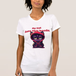 Camiseta My cat runs this hoodie