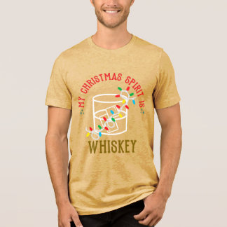 Camiseta My Christmas Spirit Is WHISKEY