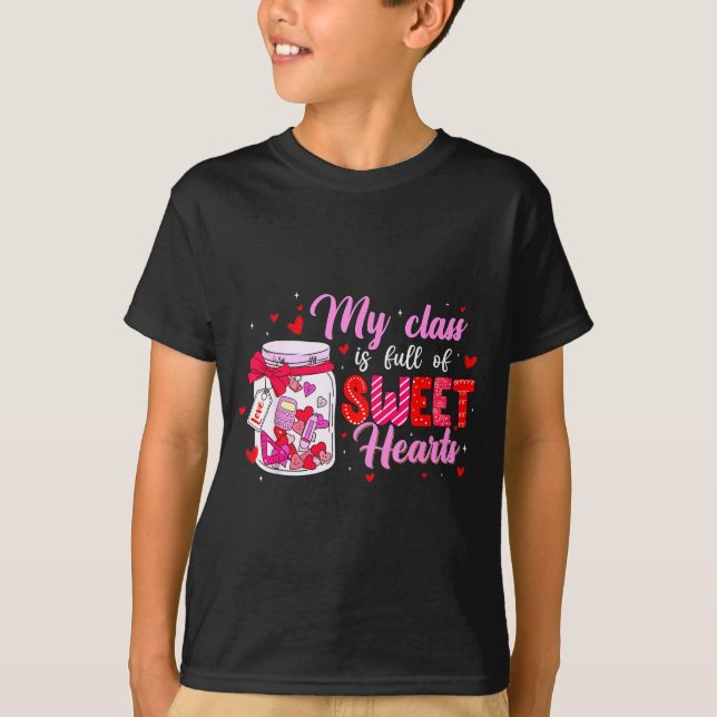 Camiseta My Cl Is Full Of Sweethearts For Teacher Women Val (Frente)