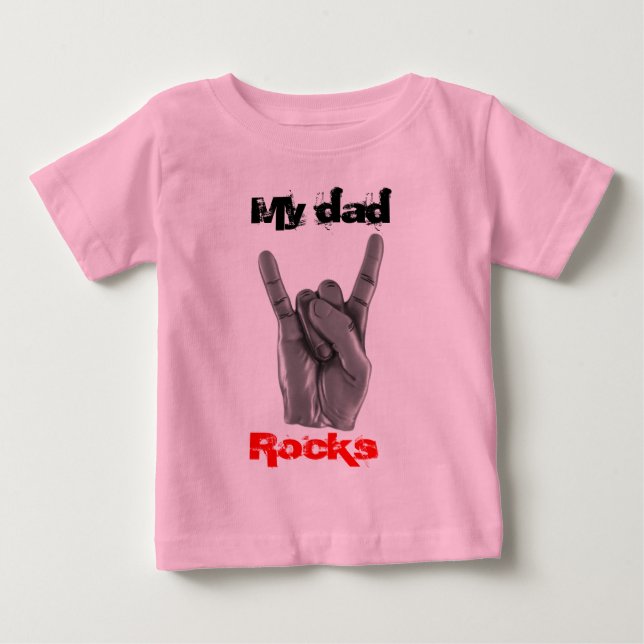 Camiseta My dad rocks (Frente)
