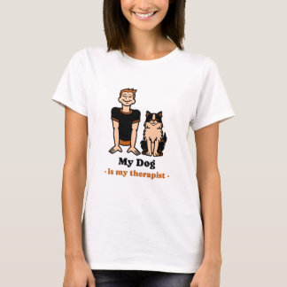 Camiseta My Dog is my therapist