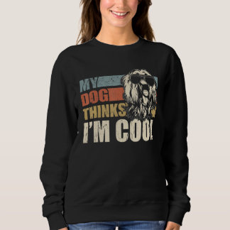 Camiseta My Dog Thinks I'm Cool Afghan Hound Dad Mom Retr