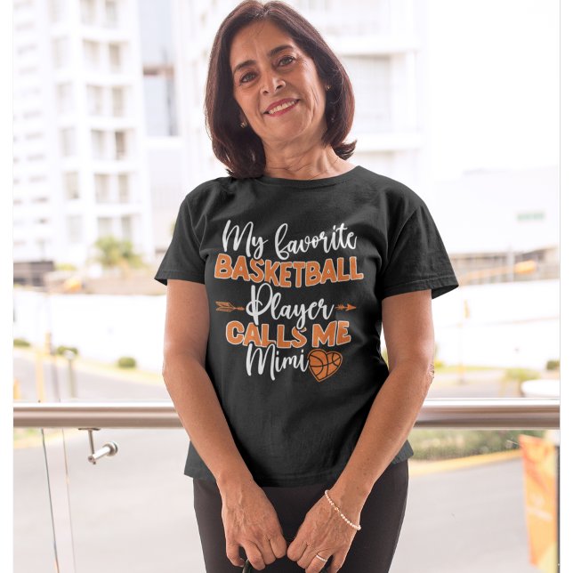 Camiseta My Favorite Basket ball Player Call me Mimi (Criador carregado)