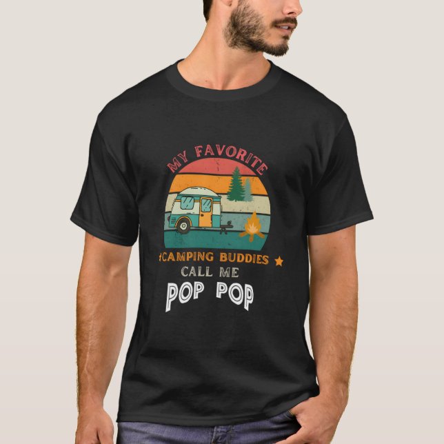 Camiseta My Favorite Camg Buddies Call Me Pop Pop (Frente)
