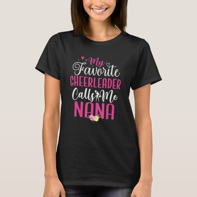 Camiseta My Favorite Cheerleader calls me NANA Cute (Frente)
