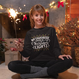 Camiseta My Favorite Color is Christmas Ligths Christmas
