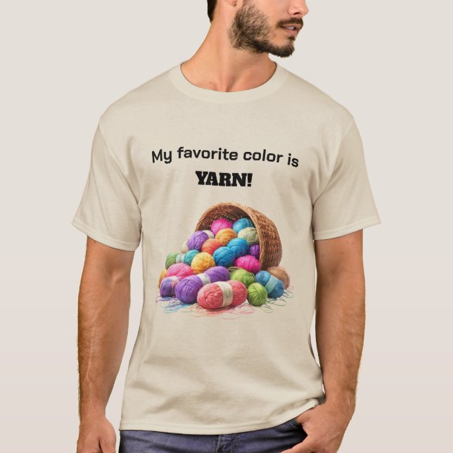 Camiseta My Favorite Color Is Yarn (Frente)