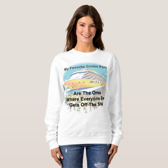 Camiseta My Favorite Cruise Ports (Frente Completa)