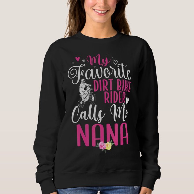 Camiseta My Favorite Dirt Bike Rider calls me NANA Cute (Frente)