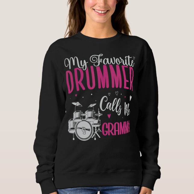 Camiseta My Favorite Drummer calls me Grandma Cute 1 (Frente)