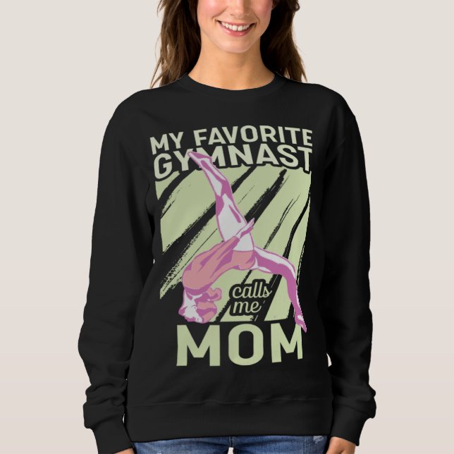 Camiseta My Favorite Gymnast Calls Me Mom Gymnastic   13 (Frente)