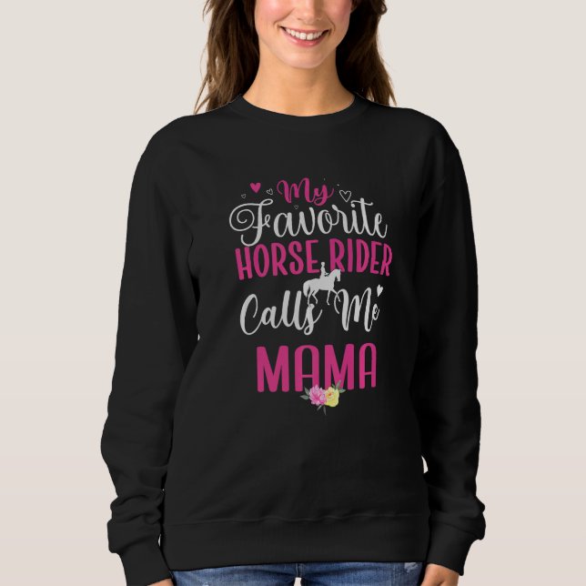 Camiseta My Favorite Horse rider calls me Mom Cute  2 (Frente)