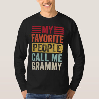 Camiseta My Favorite People Call Me Grammy Retro Mother's